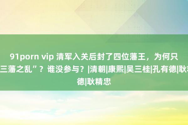 91porn vip 清军入关后封了四位藩王，为何只须“三藩之乱”？谁没参与？|清朝|康熙|吴三桂|孔有德|耿精忠